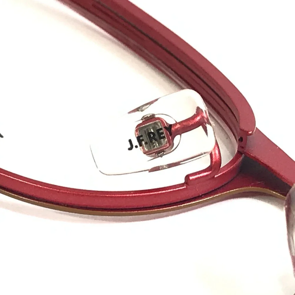 J.F. Rey Eyeglasses Frames JF2668 8592 Brown Red Cat Eye Full Rim 53-16-140